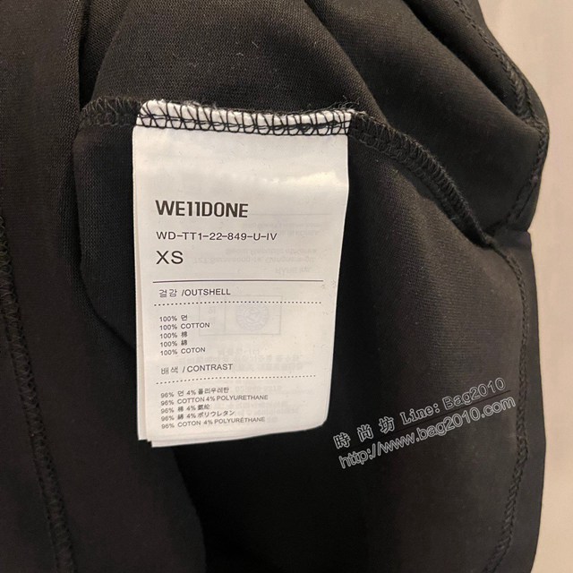 We11done專櫃2023SS新款印花T恤 男女同款 tzy2607